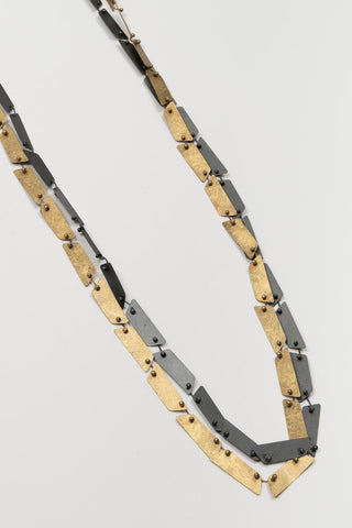 Velmoro necklace in brass and anthracite FL Private Collection