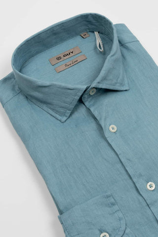 Camisa Guy turquesa