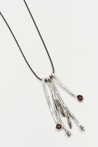 Elane silver necklace