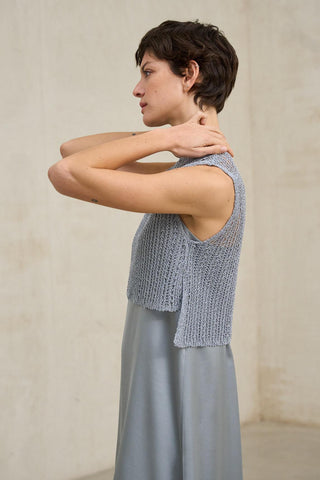 Top Nerith azul acero
