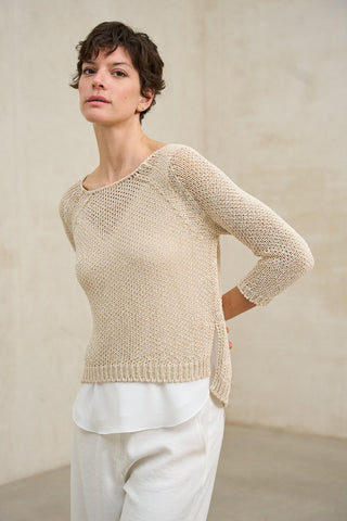 Camisola Évela bege areia