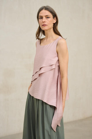 Blusa Alma rosa empolvado