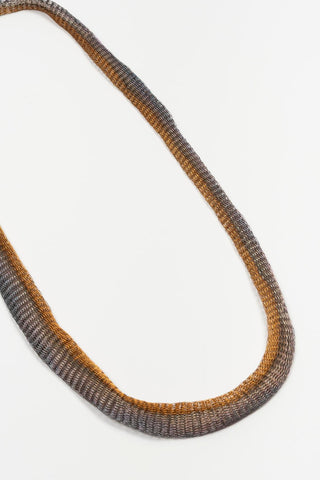 Gold and gunmetal Ciren necklace