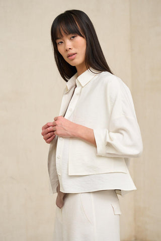 Camisa Lise blanco roto