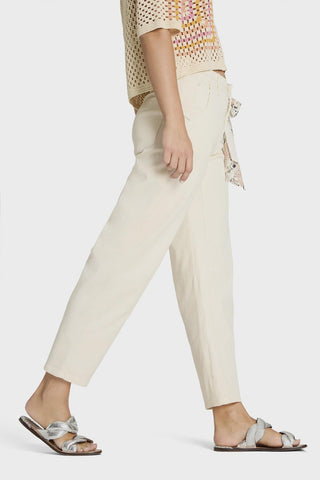 Pantalón Cambio O-Shape Cropped Orelie blanco roto