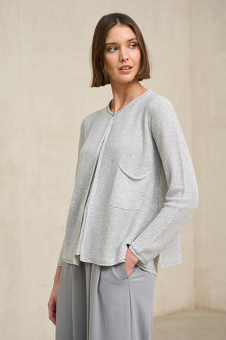 Chaqueta de punto Lierne gris claro