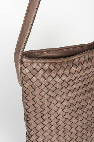 Braided taupe Baira bag