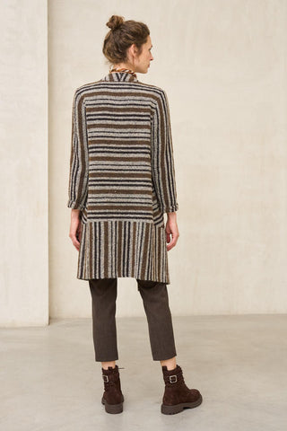Fervala striped coat