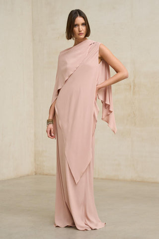 Vestido Kaedryn, rosa antigo