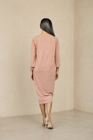Vestido Huertel Rosa Empolvado