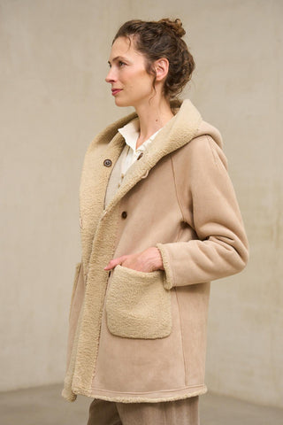 Verdora reversible beige coat