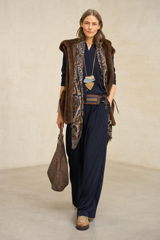 Hune Navy Blue Trousers