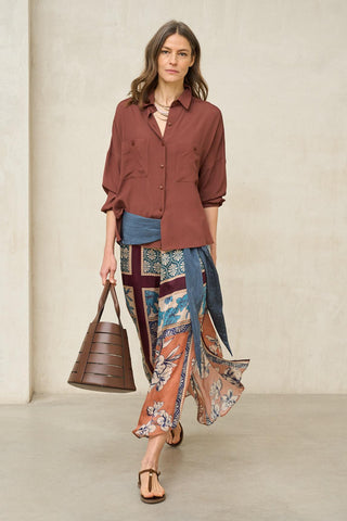 Camisola Arlen castanha