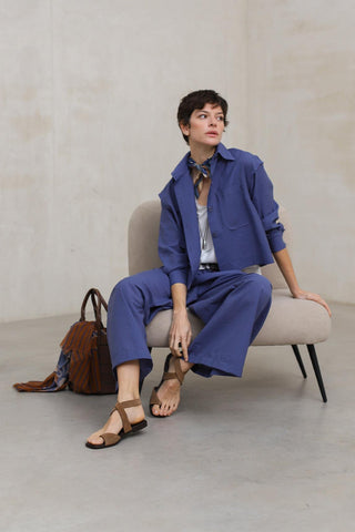 Calças Drift azul-marinho