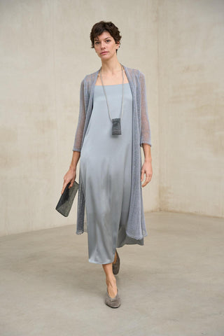 Vestido Soreya azul humo