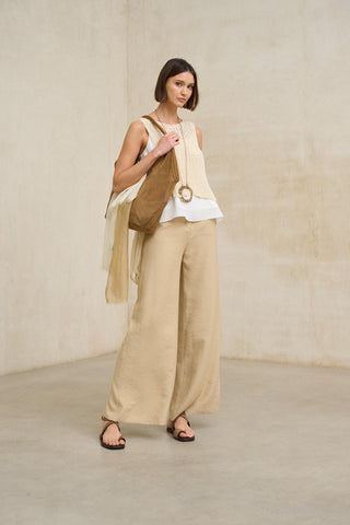 Colete Elnara na cor cru