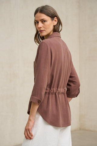 Chaqueta Elvaya terracota