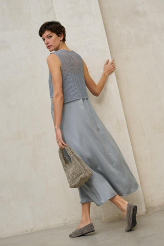 Colete Erya azul-aço