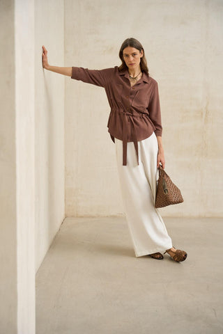 Chaqueta Elvaya terracota