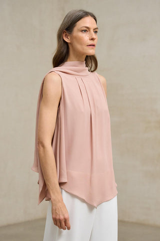 Blusa Támara rosa empolvado