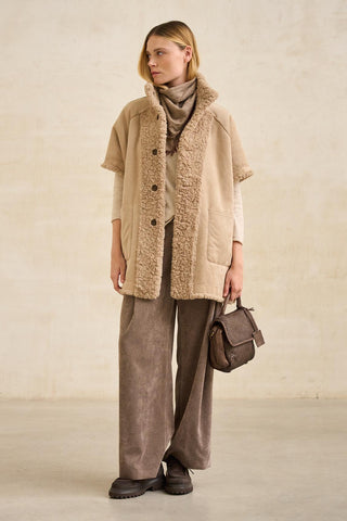 Abrigo Alvoria topo reversible