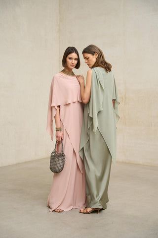 Vestido Kaedryn, rosa antigo