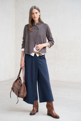 Falda- pantalón Modica azul marino