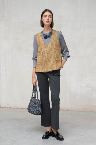 Top Pavia mostaza jaspeado