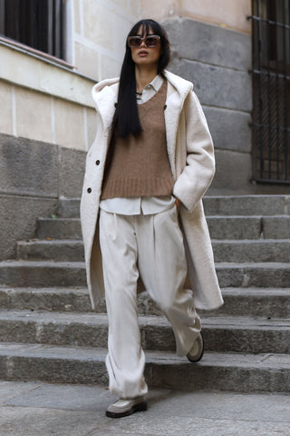 Abrigo Briona reversible crudo