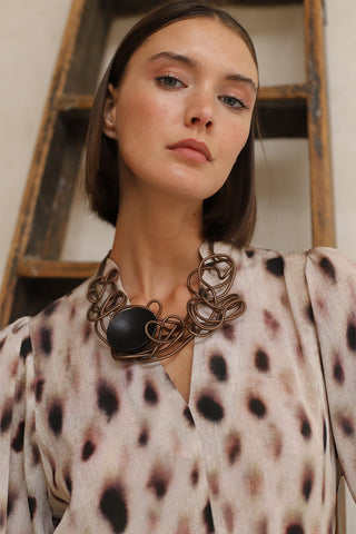 Collar Nudo cobre FL Private Collection