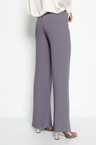 PANTALON PALAZZO GRIS MEDIO